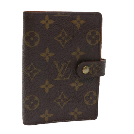 LOUIS VUITTON Monogram Agenda PM Day Planner Cover R20005 LV Auth 47226