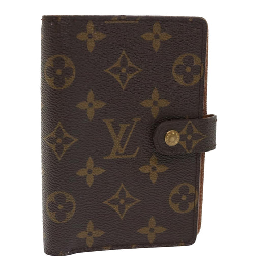 LOUIS VUITTON Monogram Agenda PM Day Planner Cover R20005 LV Auth 47230