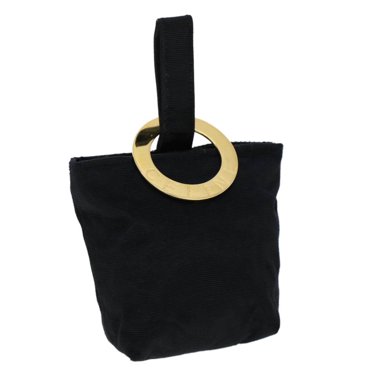 Luxury CELINE Pouch Nylon Black 47415