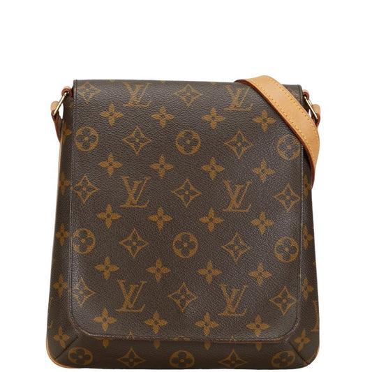 Louis Vuitton Monogram Musée Salsa Short Shoulder Bag M51258 Brown PVC Leather Louis Vuitton