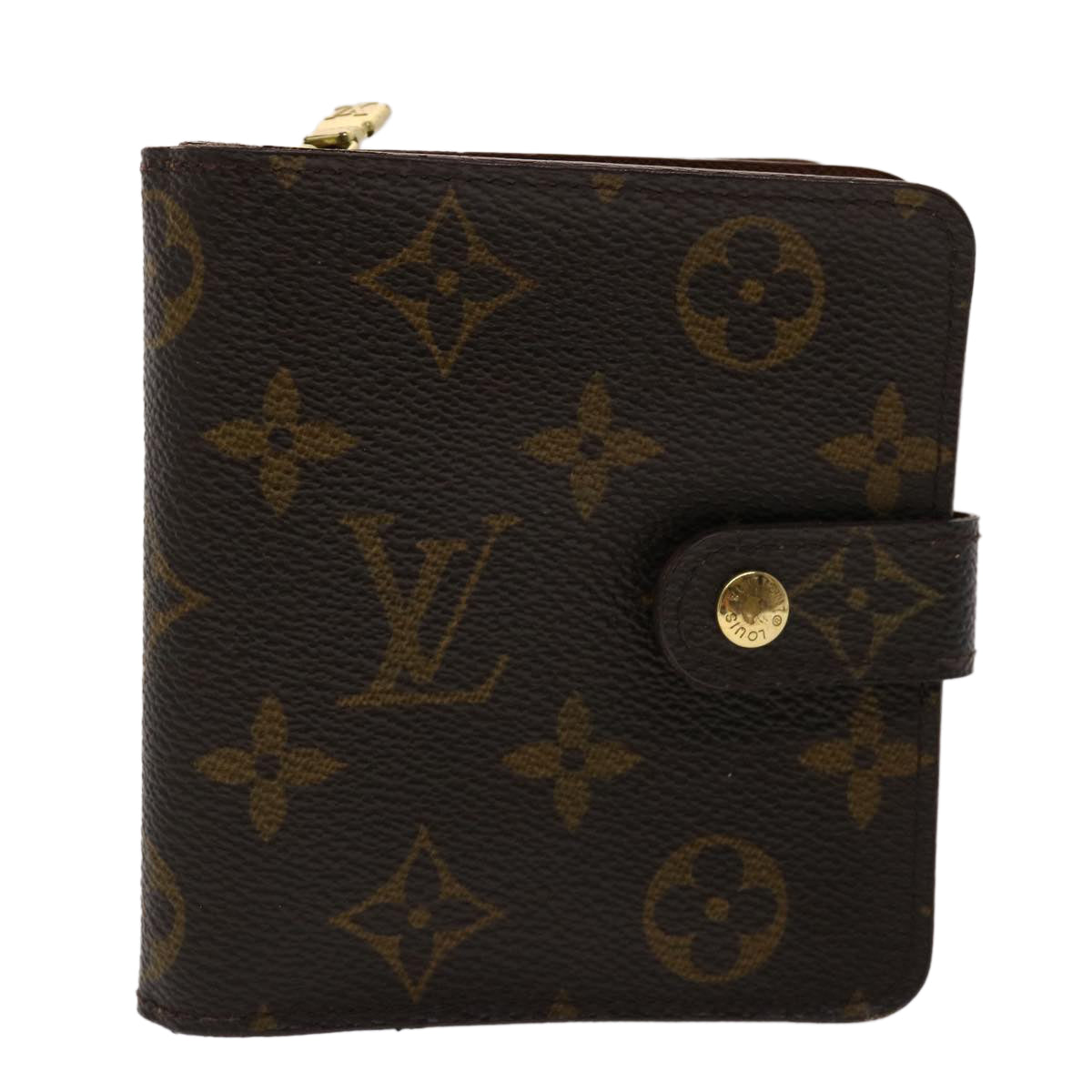 LOUIS VUITTON Monogram Compact Zip Wallet M61667 LV 47877