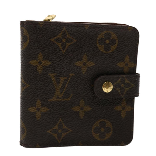 LOUIS VUITTON Monogram Compact Zip Wallet M61667 LV 47877