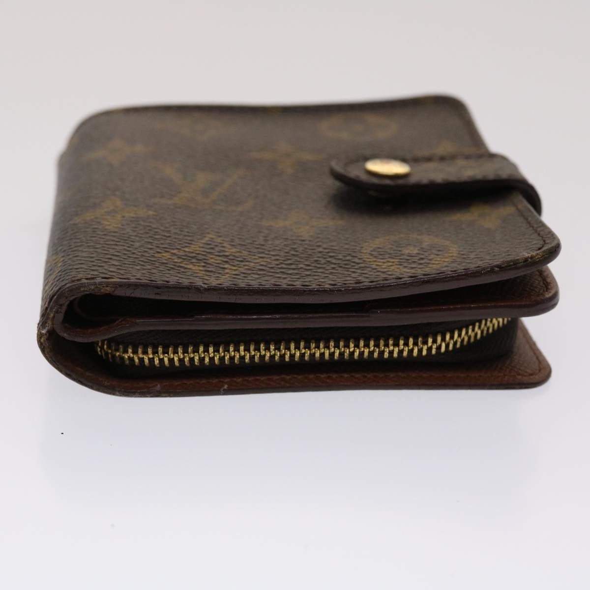 LOUIS VUITTON Monogram Compact Zip Wallet M61667 LV 47877