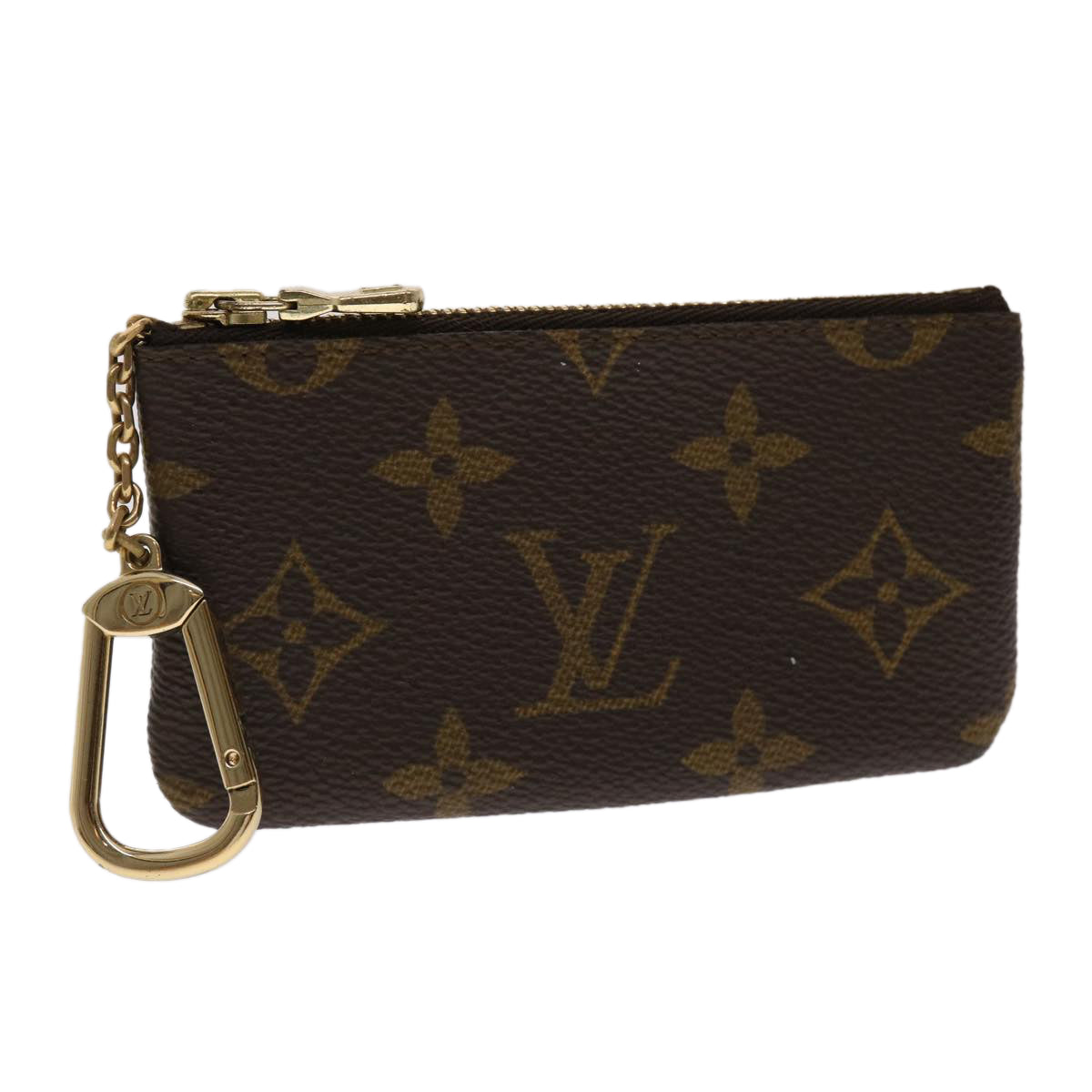 LOUIS VUITTON Monogram Pochette Cles Coin Purse M62650 LV 48381