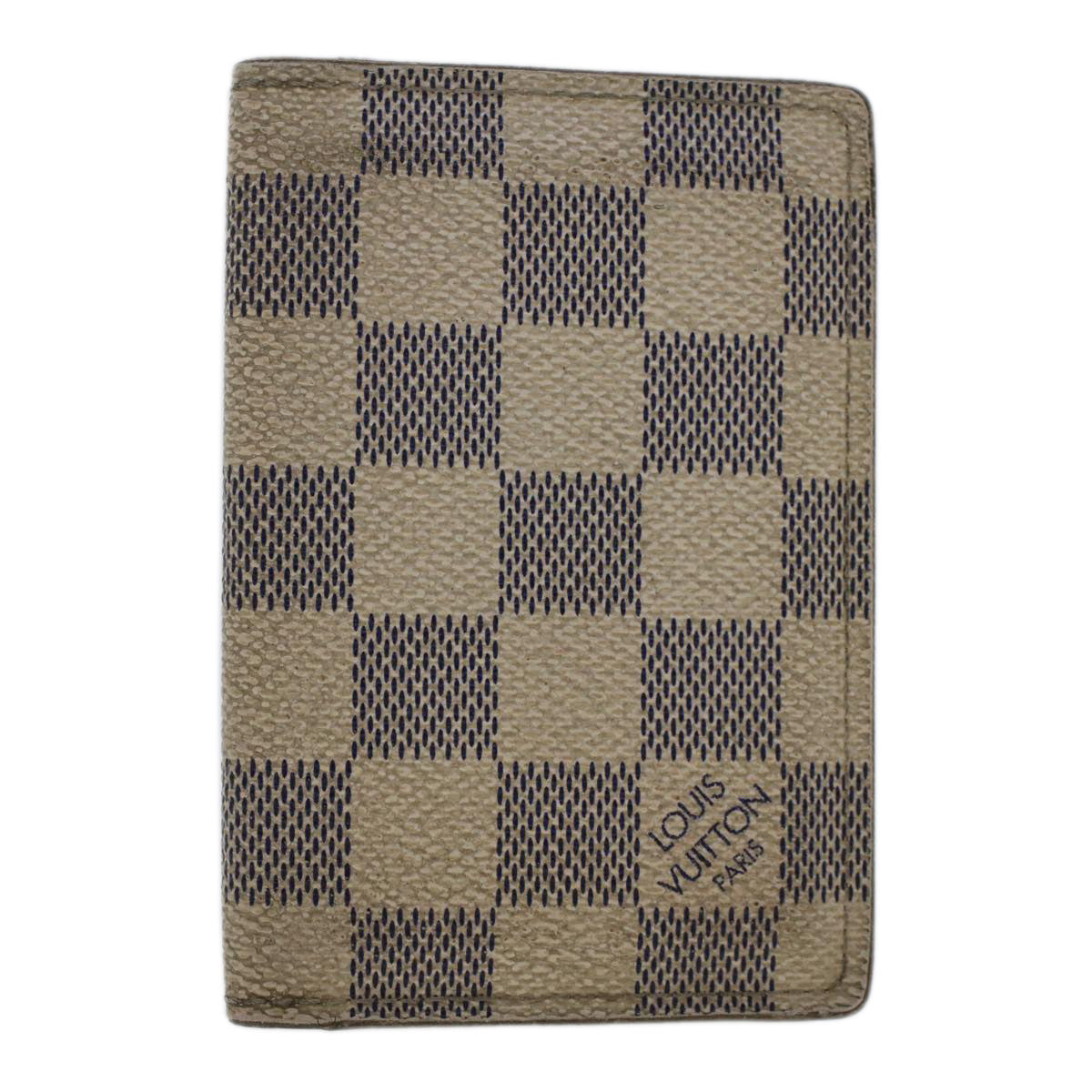 LOUIS VUITTON Damier Azur Organizer Dupoch Card Case N61727 LV 48414