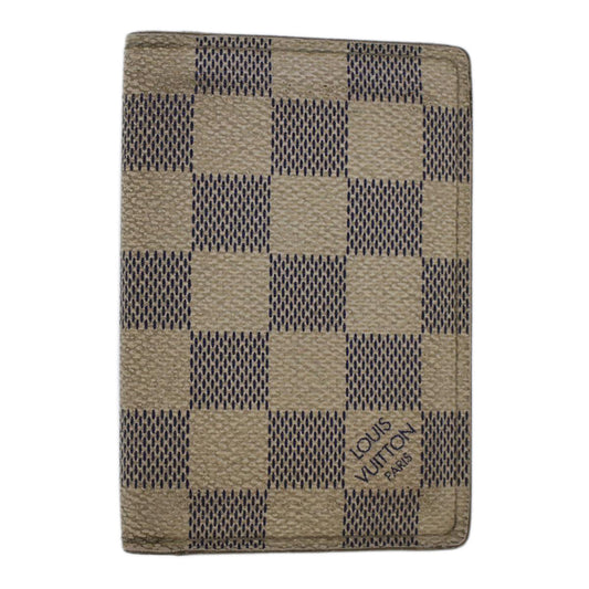 LOUIS VUITTON Damier Azur Organizer Dupoch Card Case N61727 LV 48414