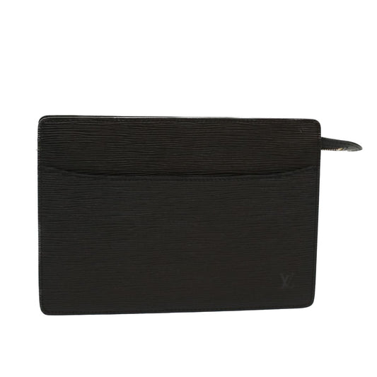 LOUIS VUITTON Epi Pochette Homme Clutch Bag Black M52522 LV 48829