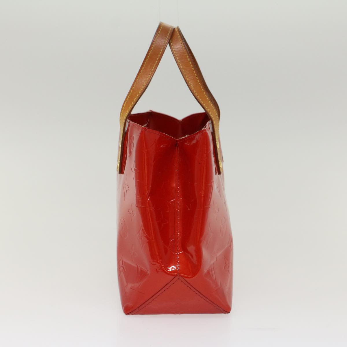 LOUIS VUITTON Monogram Vernis Reade PM Hand Bag Red M91336 LV 48833