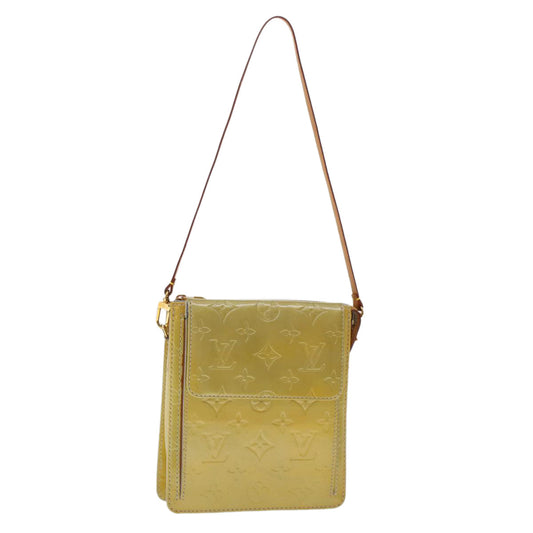 LOUIS VUITTON Monogram Vernis Motto Accessory Pouch Gris M91030 LV 48992
