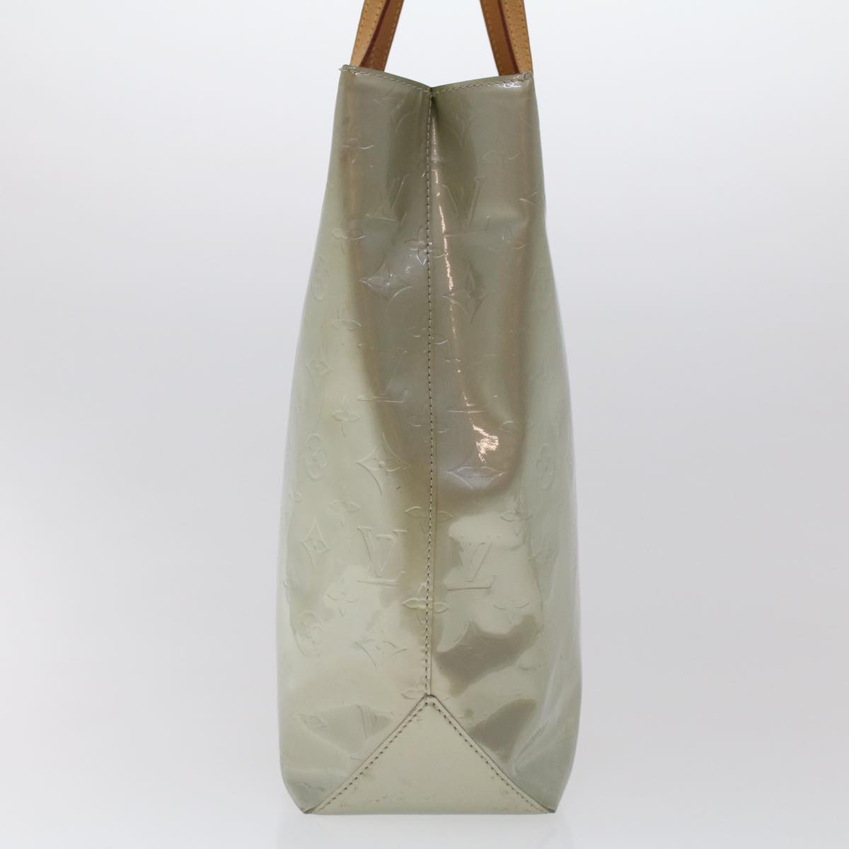 LOUIS VUITTON Monogram Vernis Reade MM Hand Bag Gris M91142 LV 49003