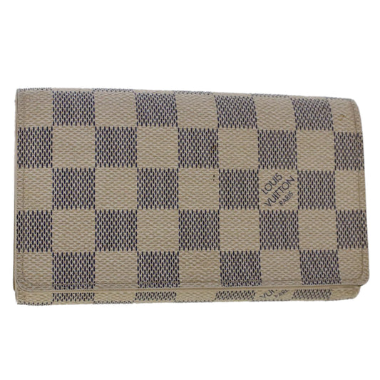 LOUIS VUITTON Damier Azur Portefeuille Tresol Wallet N61744 LV 49193