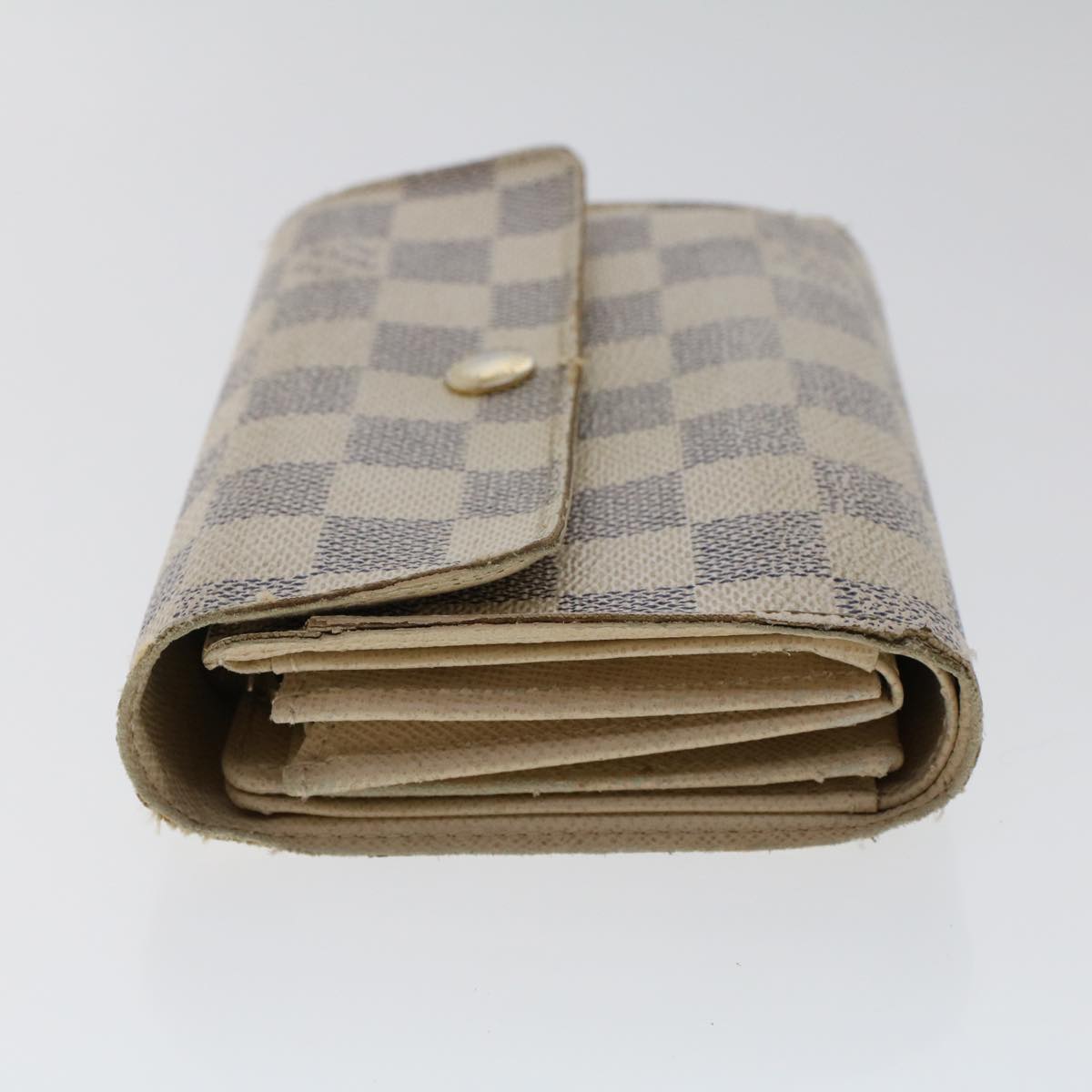 LOUIS VUITTON Damier Azur Portefeuille Alexandra Wallet N63068 LV 49324