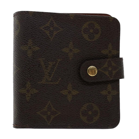LOUIS VUITTON Monogram Compact Zip Wallet M61667 LV Auth 49377