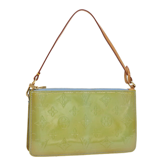 LOUIS VUITTON Monogram Vernis Lexington Pouch Baby Blue M91011 LV Auth 49639