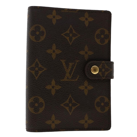 LOUIS VUITTON Monogram Agenda PM Day Planner Cover R20005 LV Auth 49884