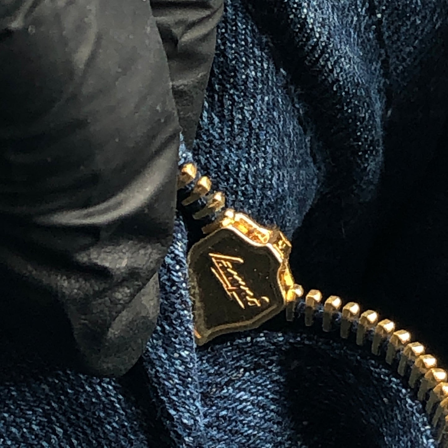 Prada Dark Blue Denim Large Tote Bag Size