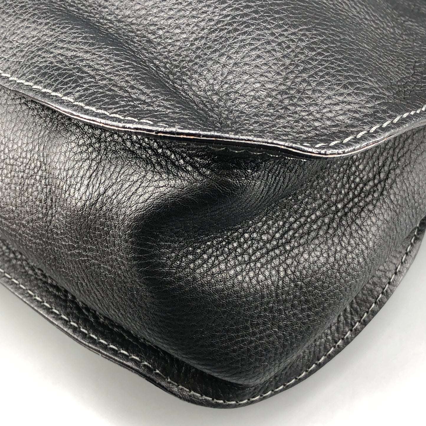 Chloe Black Marcie Large Grain Leather Tote Bag