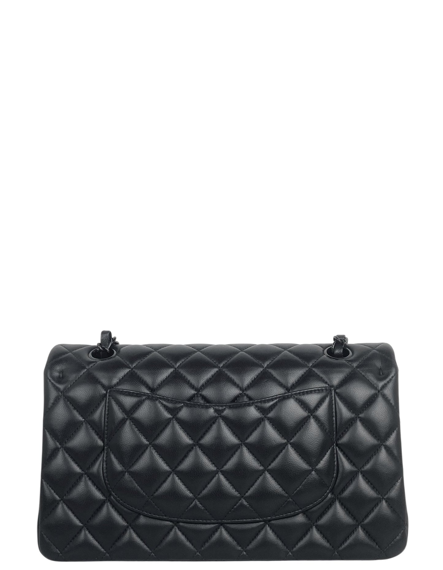 Chanel 2025 SO BLACK Lambskin Medium Flap Bag - Rovelle Bags