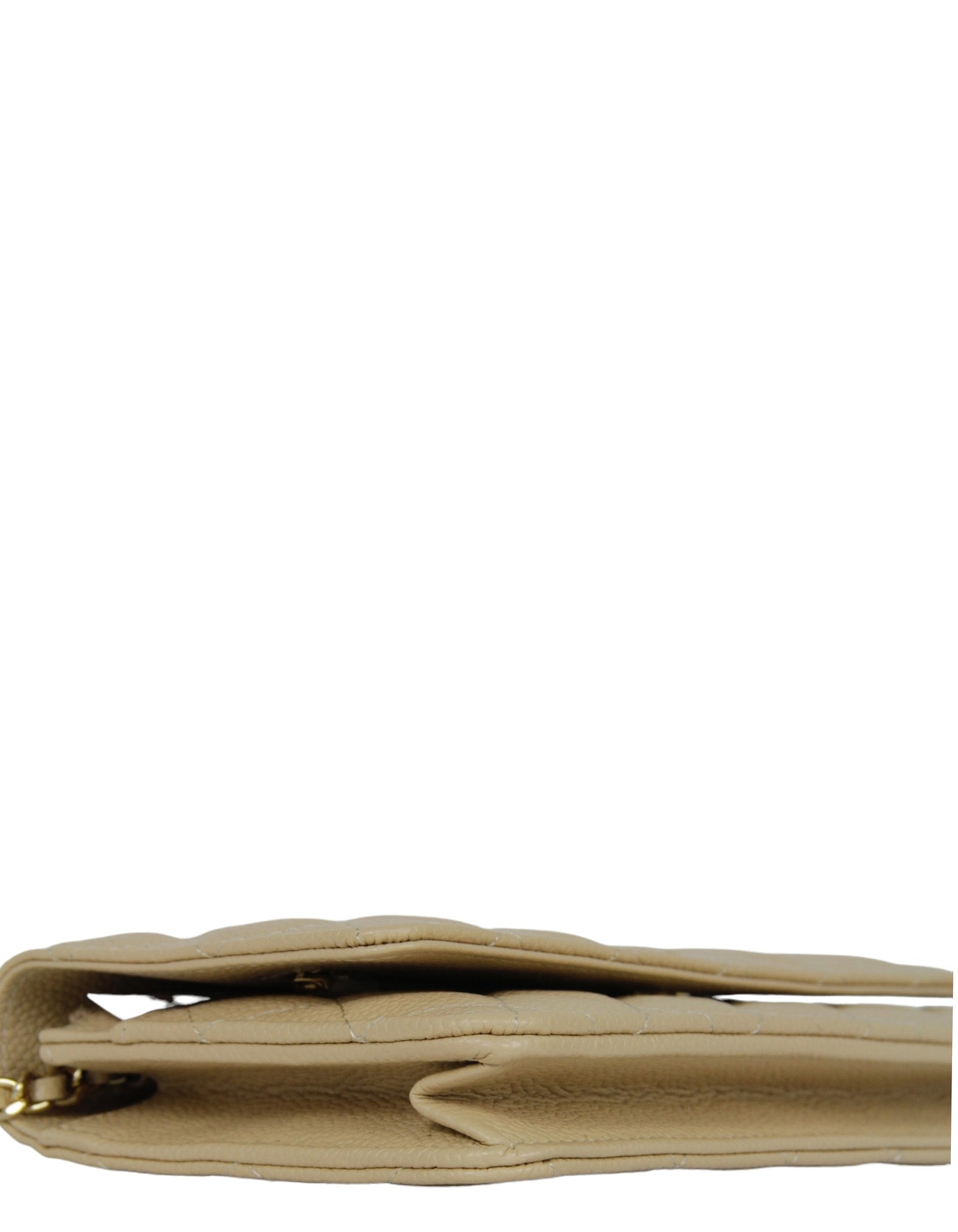 Chanel NWT Beige Caviar Leather WOC Crossbody Bag - Rovelle Bags