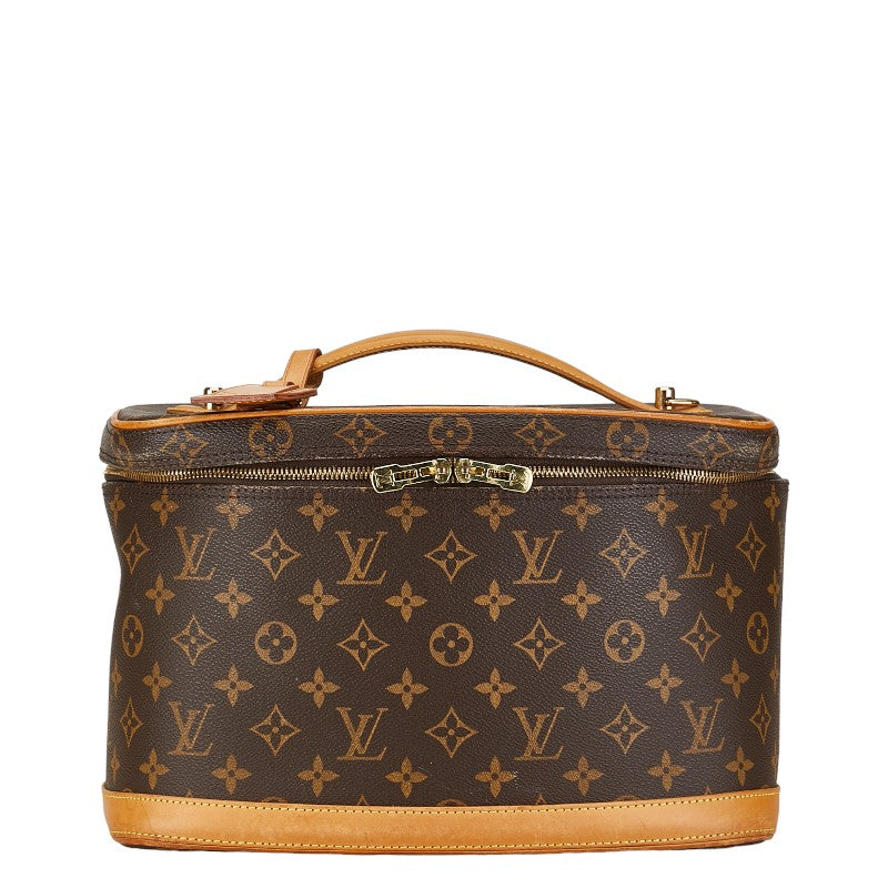 Louis Vuitton Monogram Nice Handbag Shoulder Bag 2WAY M47280 Brown PVC Leather Louis Vuitton