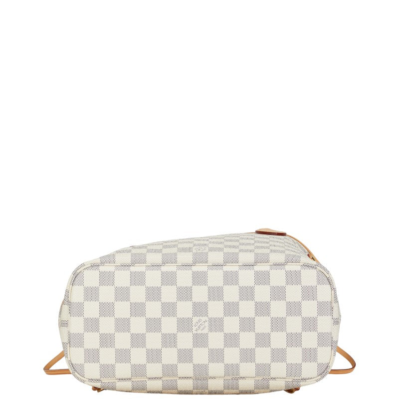 Louis Vuitton Damier Azur ark PM Tote Bag N51110 White PVC Leather Louis Vuitton