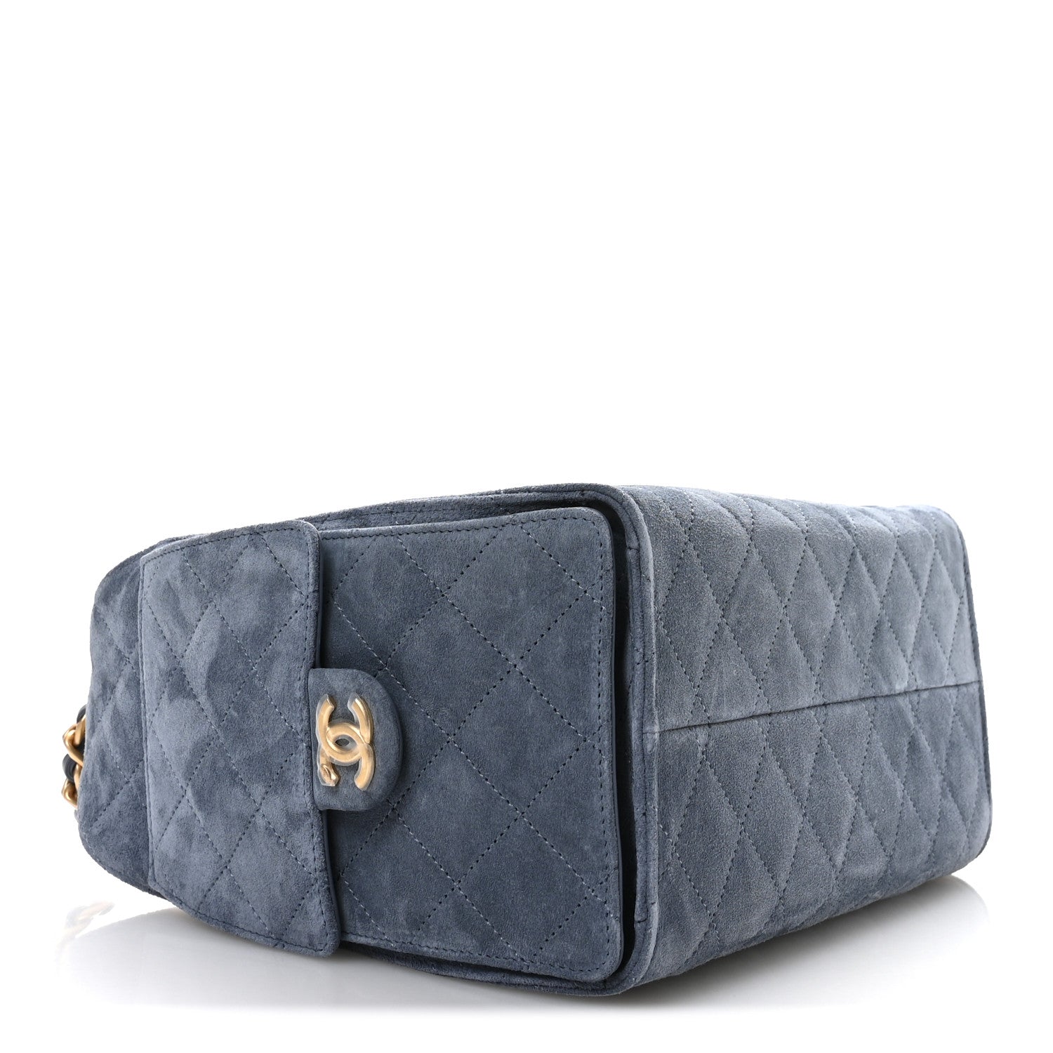 Chanel Suede Quilted Small Chanel 25 Handbag - Rovelle Bags