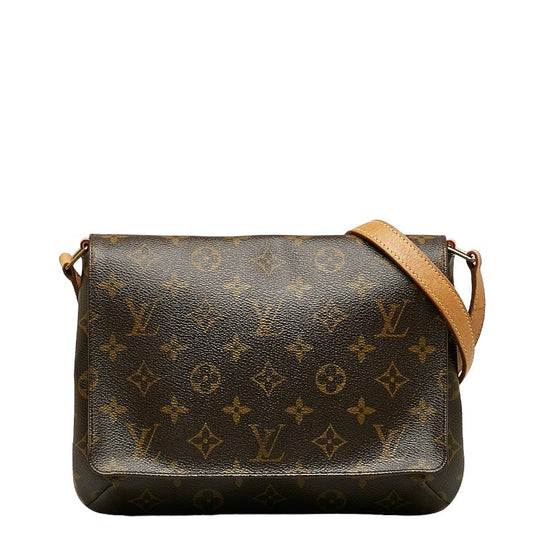 Louis Vuitton Monogram Muset Tango Long Shoulder Bag M51388 Brown PVC Leather Louis Vuitton