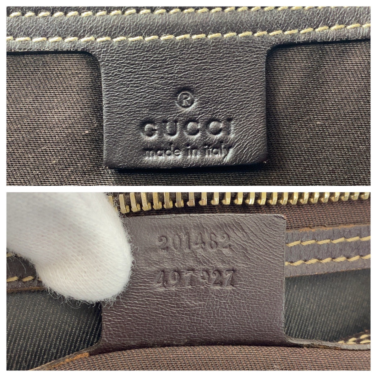 Gucci GG Supreme Canvas/Leather 2way Tote Bag 201482