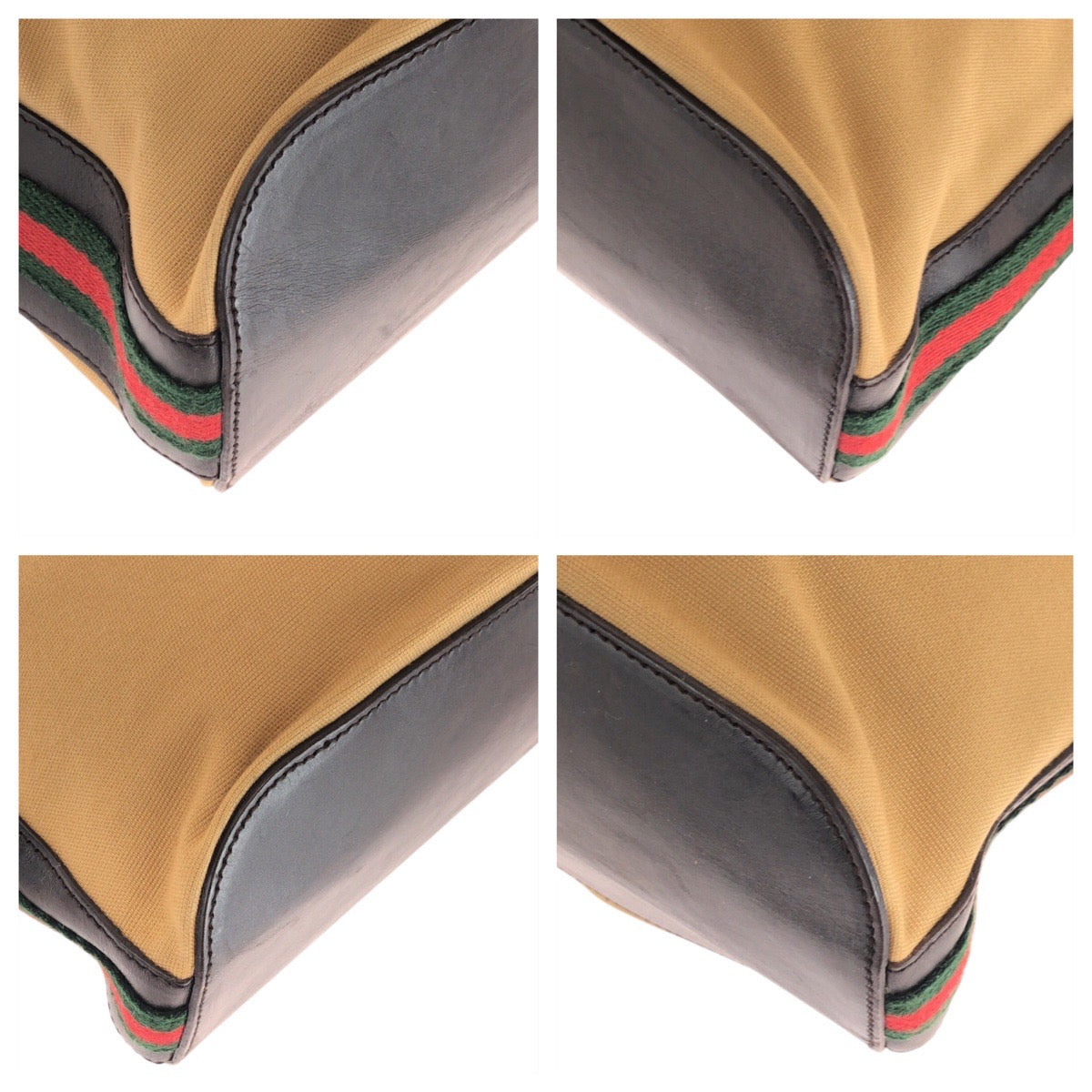 Gucci Sherry Line Canvas/Leather Shoulder Bag