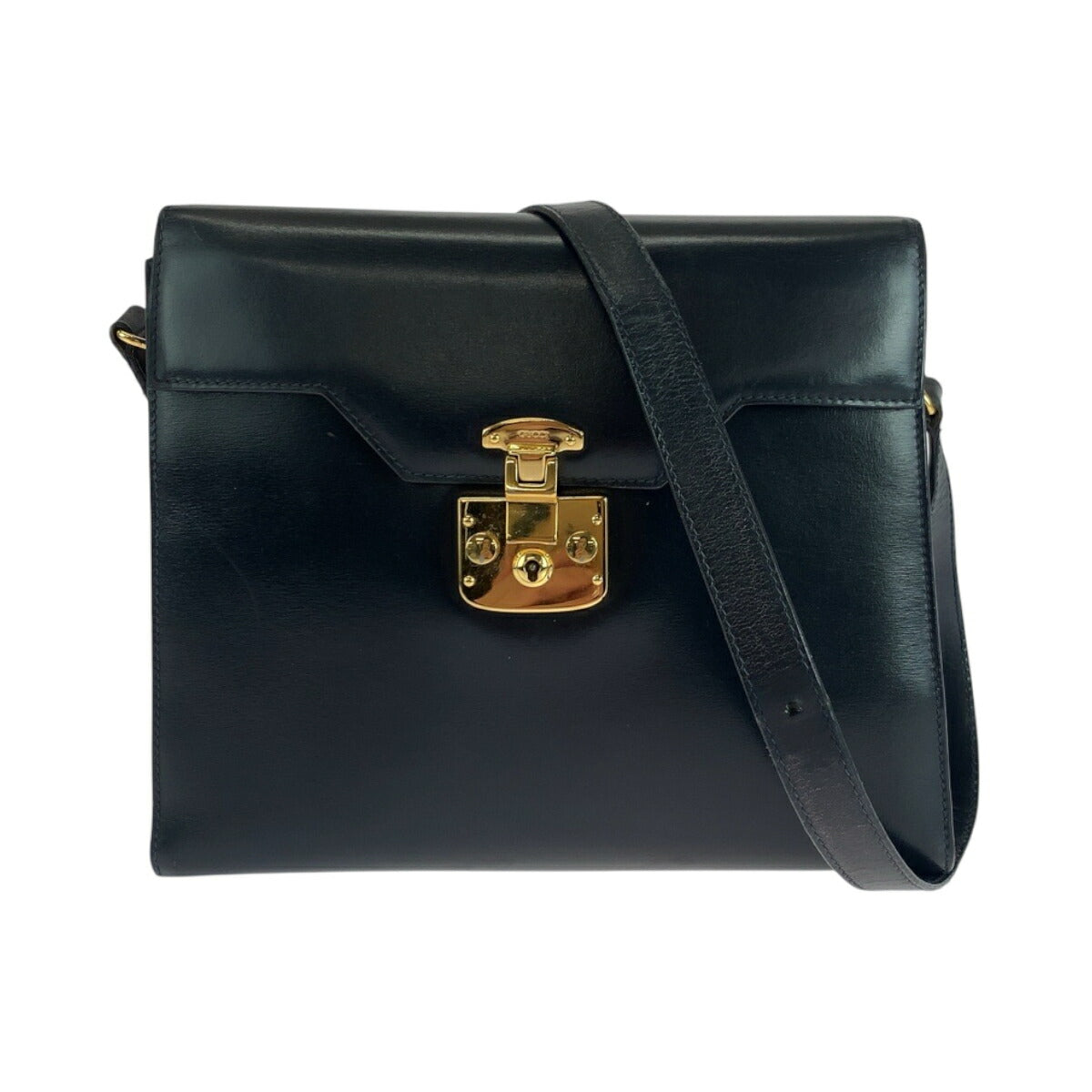 Gucci Lock Leather Shoulder Bag