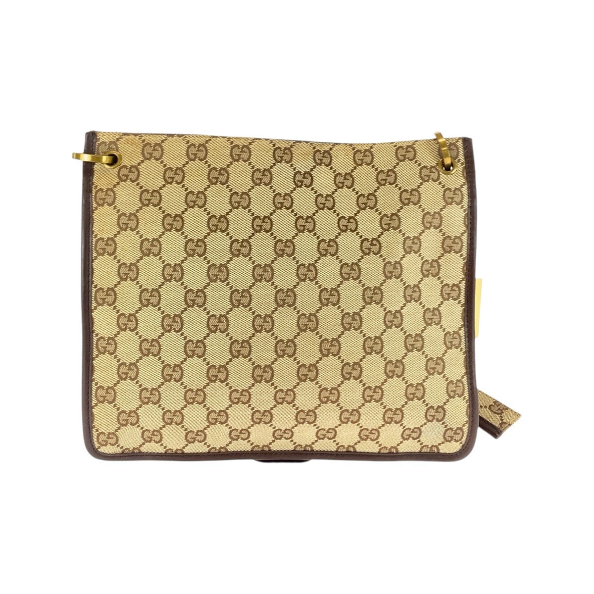Gucci GG Canvas Leather Shoulder Bag