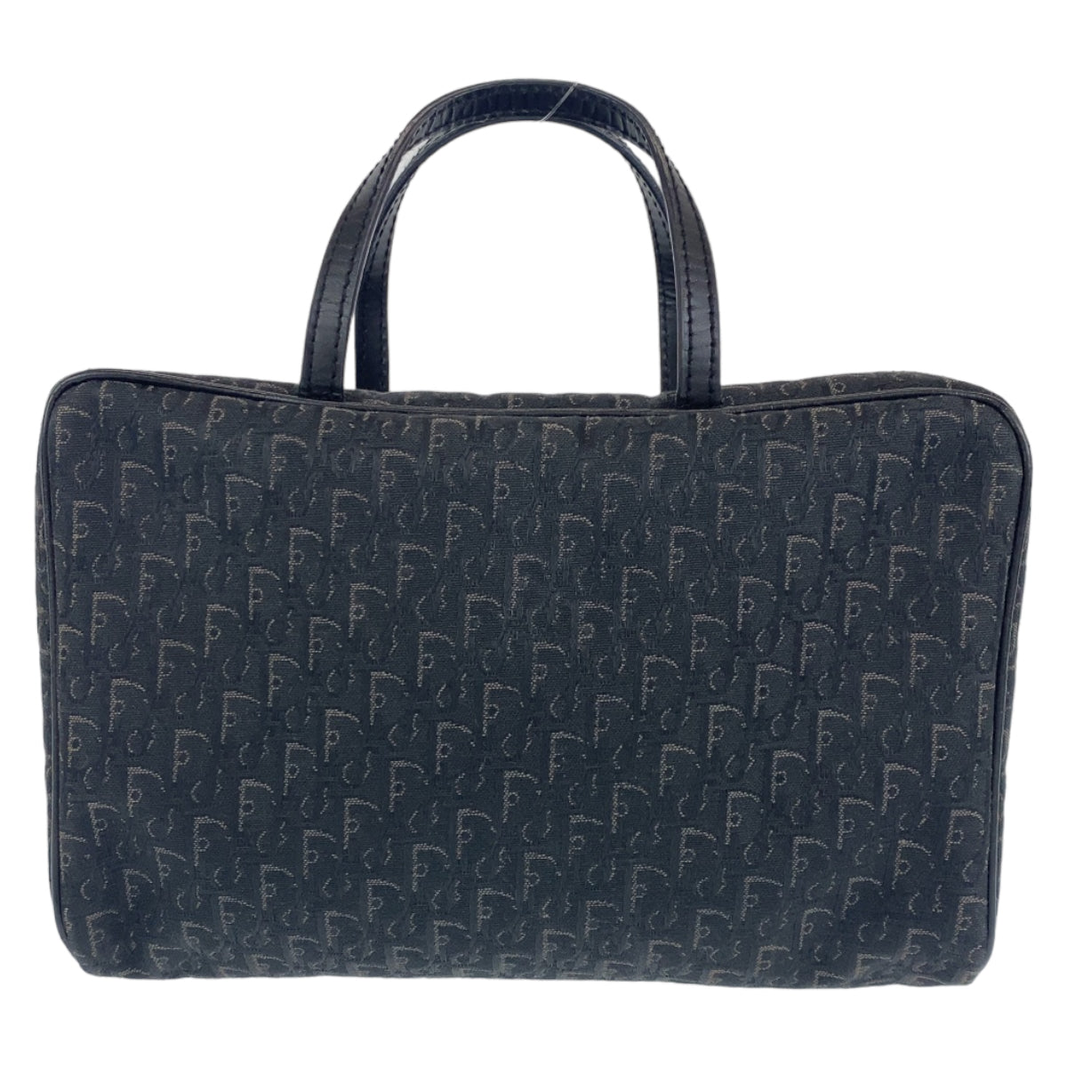 Dior Handbag MC0053 Canvas, Leather Black Silver Metal Handbag vanity bag Trotter Oblique Street chic Women