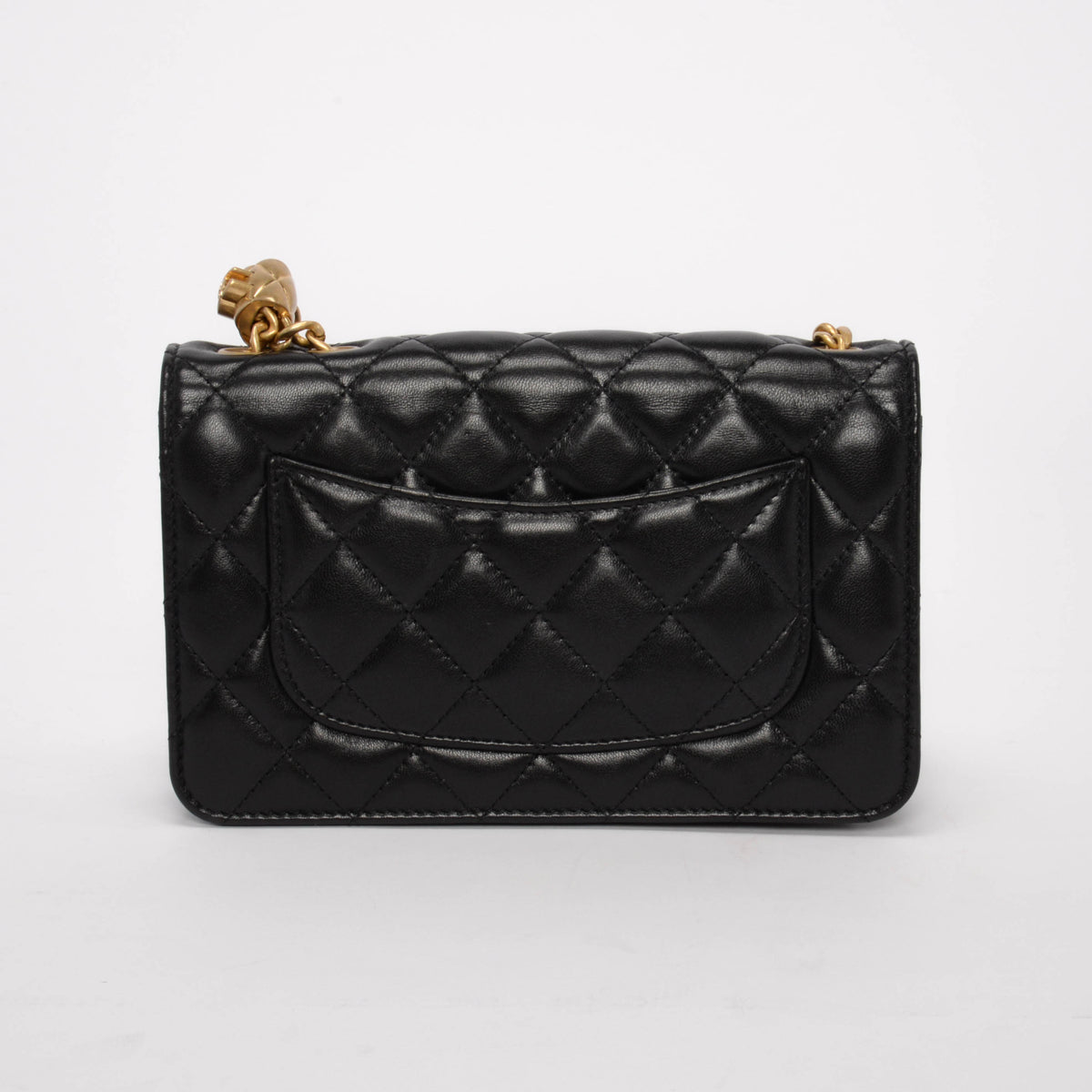 Chanel Black Quilted Lambskin Pillow Crush Crossbody Bag - Rovelle Bags
