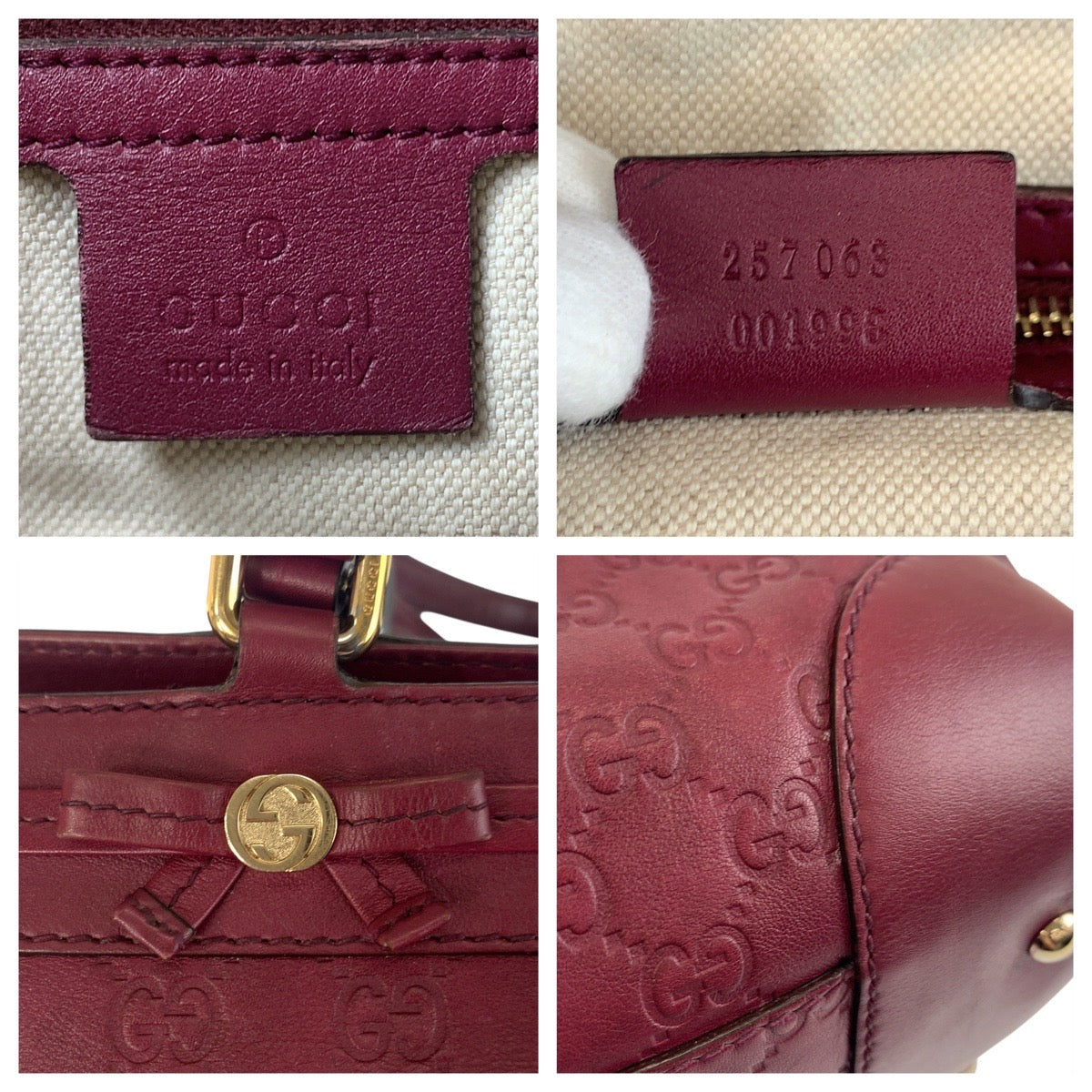 Gucci Mayfair Gucci Signature 2way bag