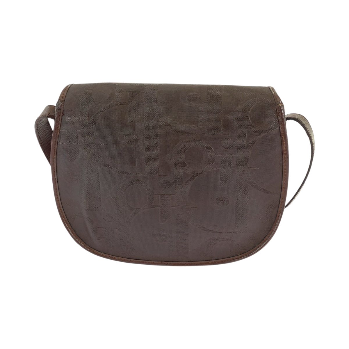Dior Shoulder Bag PVC Brown Gold Metal Shoulder Bag pochette Trotter Women