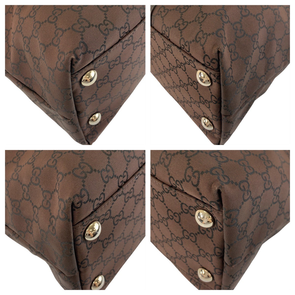 Gucci GG Pattern Nylon/Leather 2way Bag
