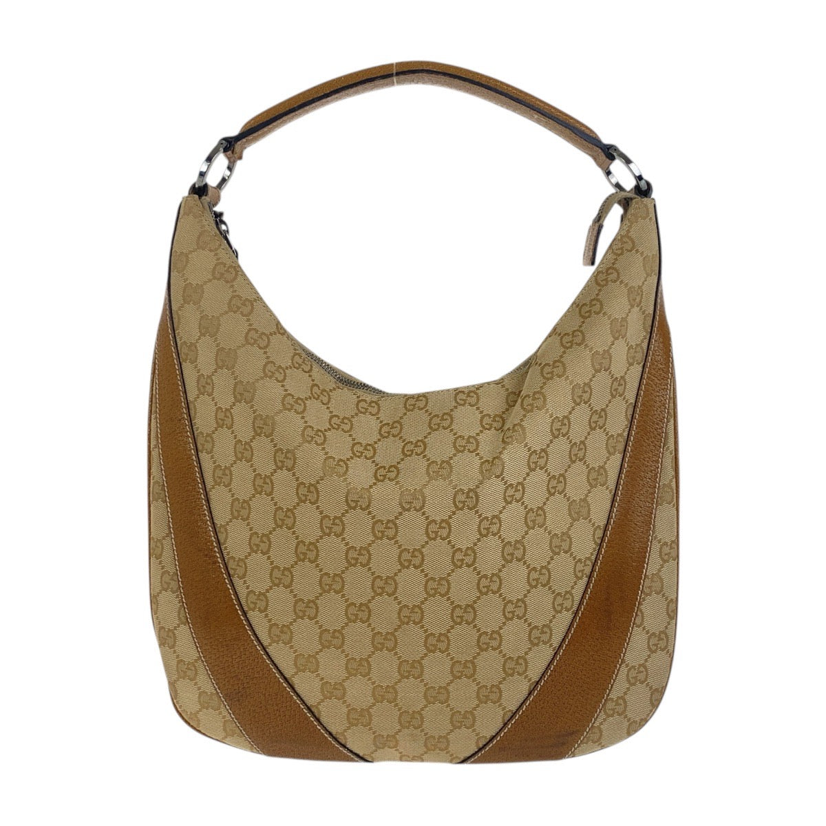 Gucci GG Canvas Leather Shoulder Bag