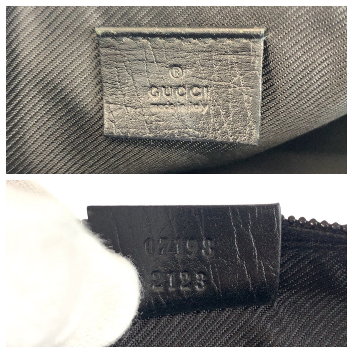 Gucci GG Canvas Leather Handbag