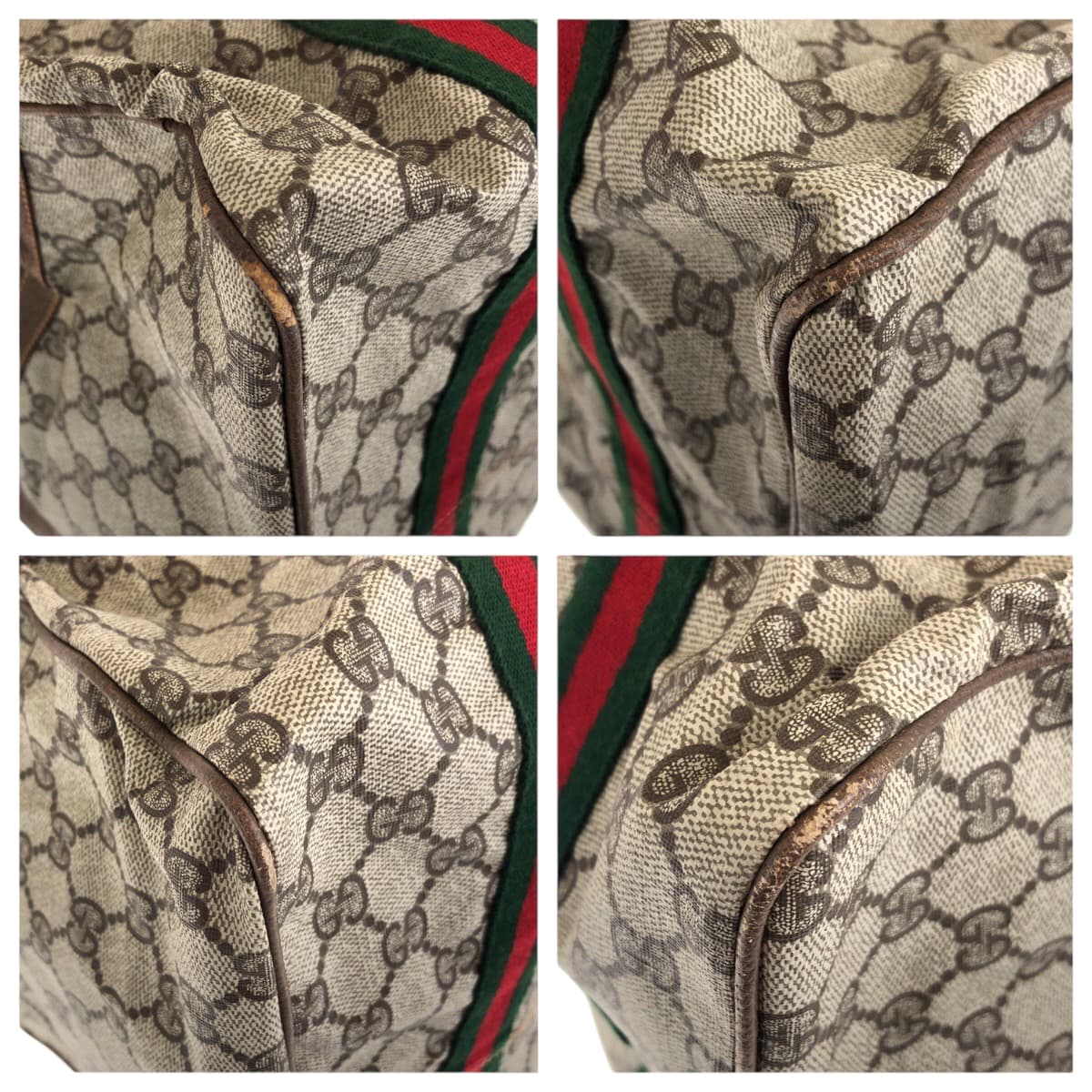 Gucci Old Gucci GG Supreme Canvas Boston Bag
