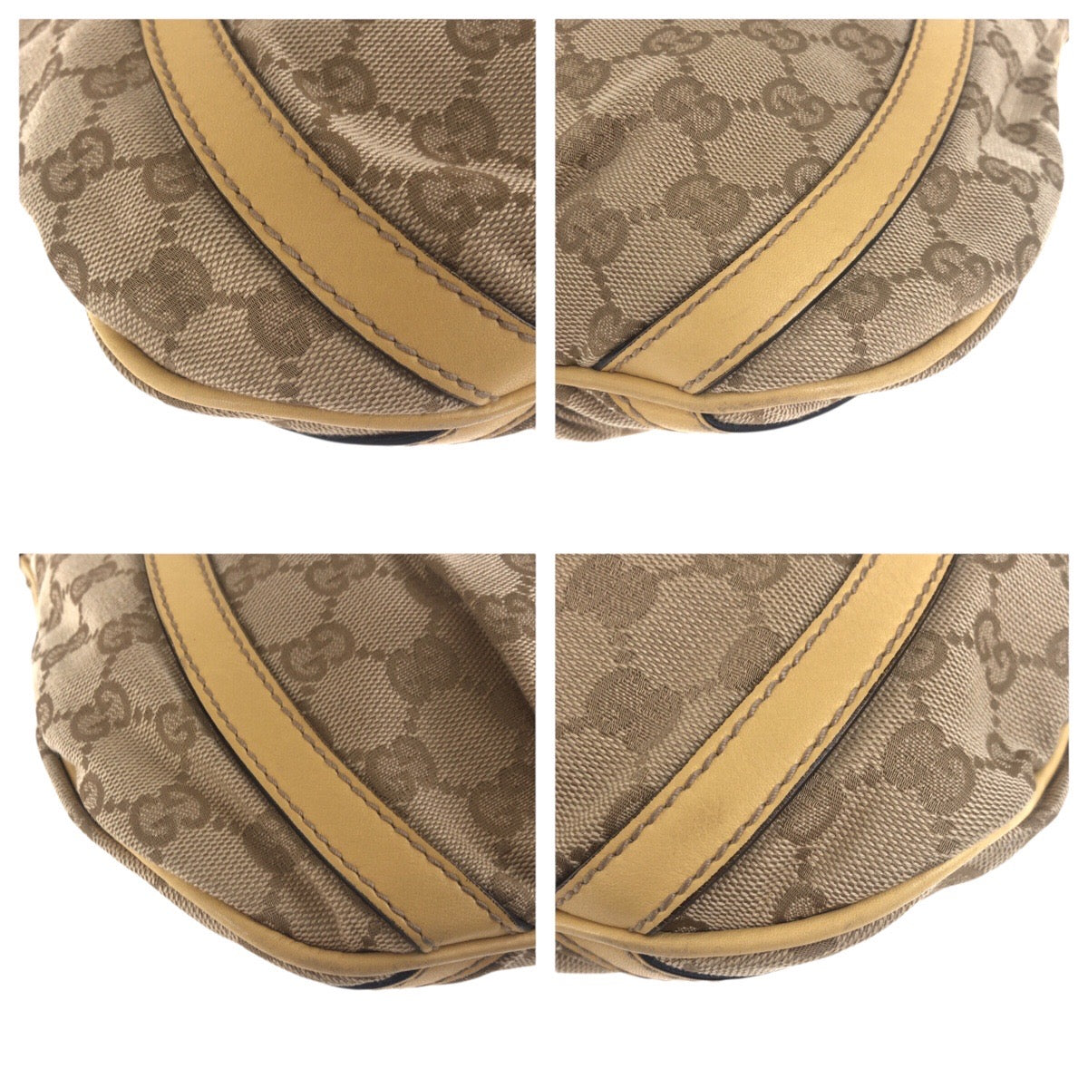 Gucci GG Canvas Leather Shoulder Bag