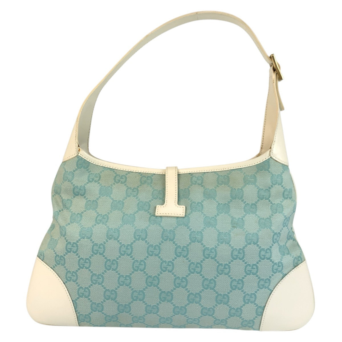 Gucci Jackie GG Canvas Leather Shoulder Bag