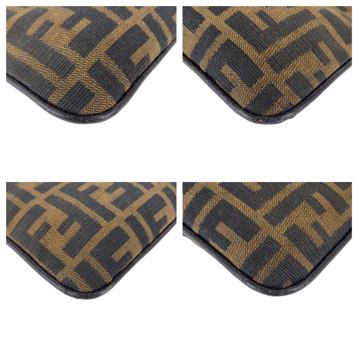 FENDI Shoulder Bag 2241 26766 009 canvas Brown Silver Metal Zucca Mamma Bucket