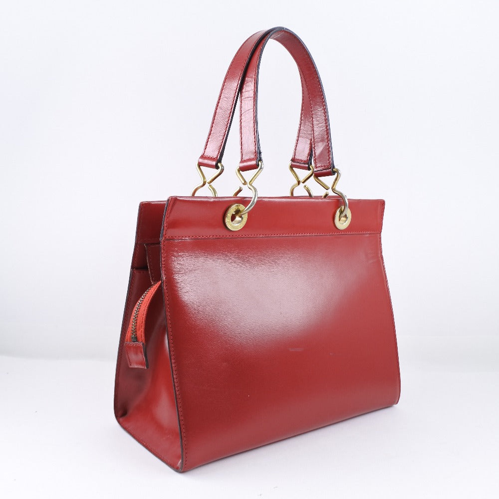 CELINE Handbag Calfskin Red Women