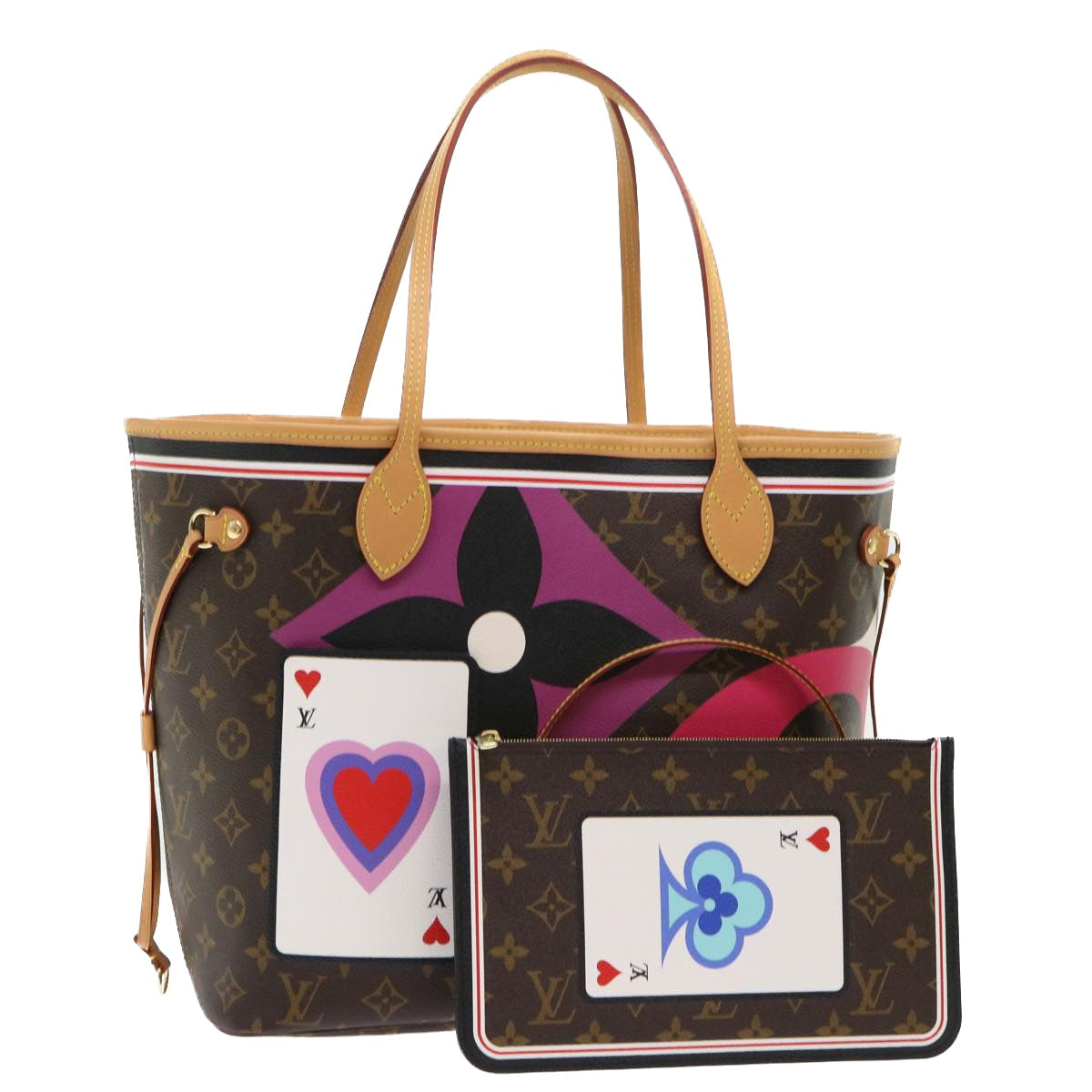 LOUIS VUITTON Monogram Game On Neverfull MM Tote Bag M57452 LV Auth 51264A