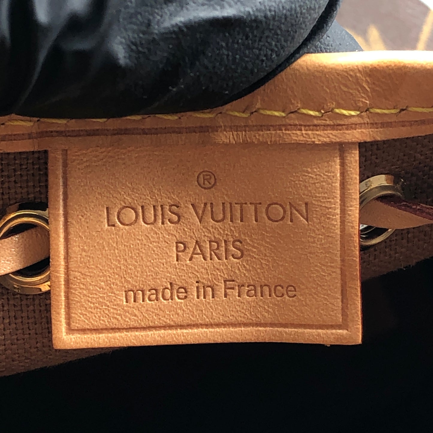 Louis Vuitton Classic Monogram Nano Noé Bucket Drawstring Crossbody Bag