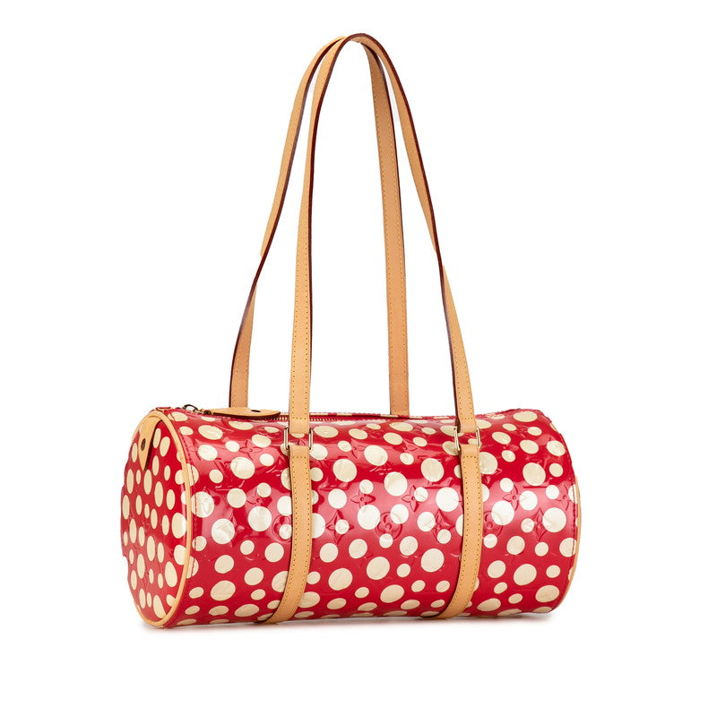 Louis Vuitton LV YK Monogram Vernis Papillon 30 Dot Infinity Handbag M91425 Red Rouge Patent Leather Louis Vuitton