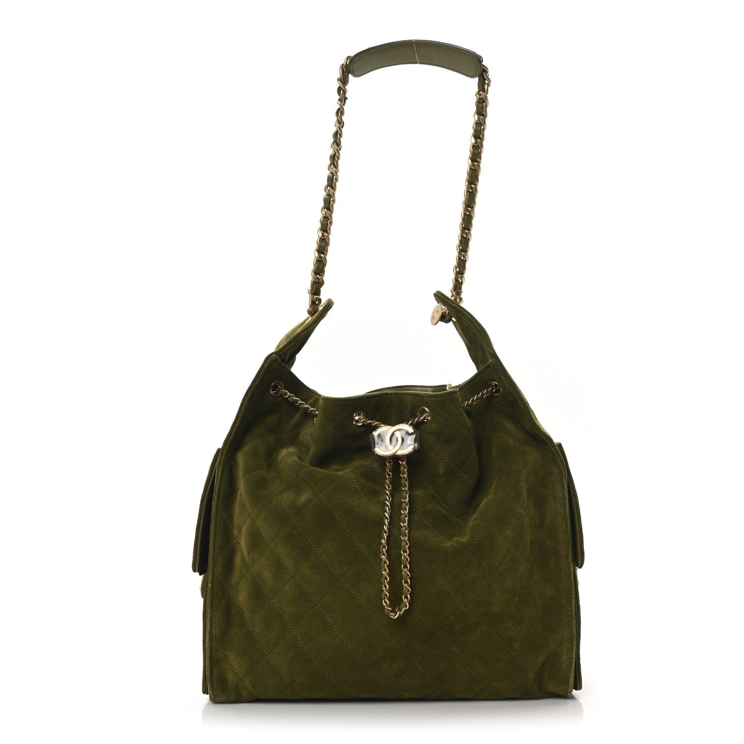Chanel Suede Quilted Medium Chanel 25 Handbag - Rovelle Bags