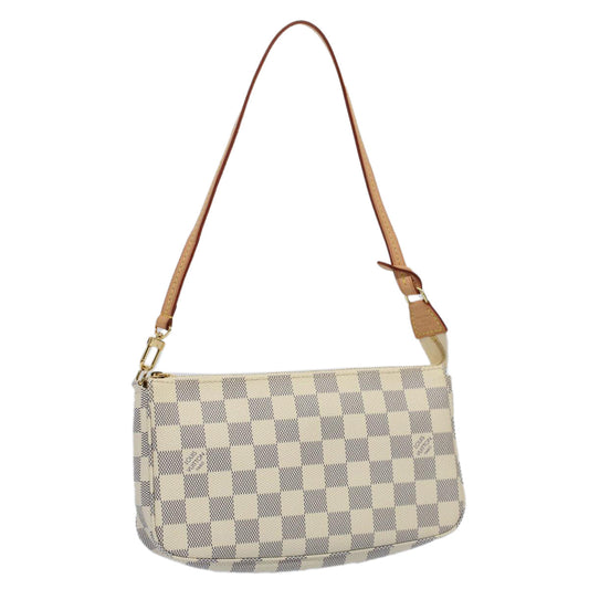LOUIS VUITTON Damier Azur Pochette Accessoires Pouch N51986 LV Auth 55108A