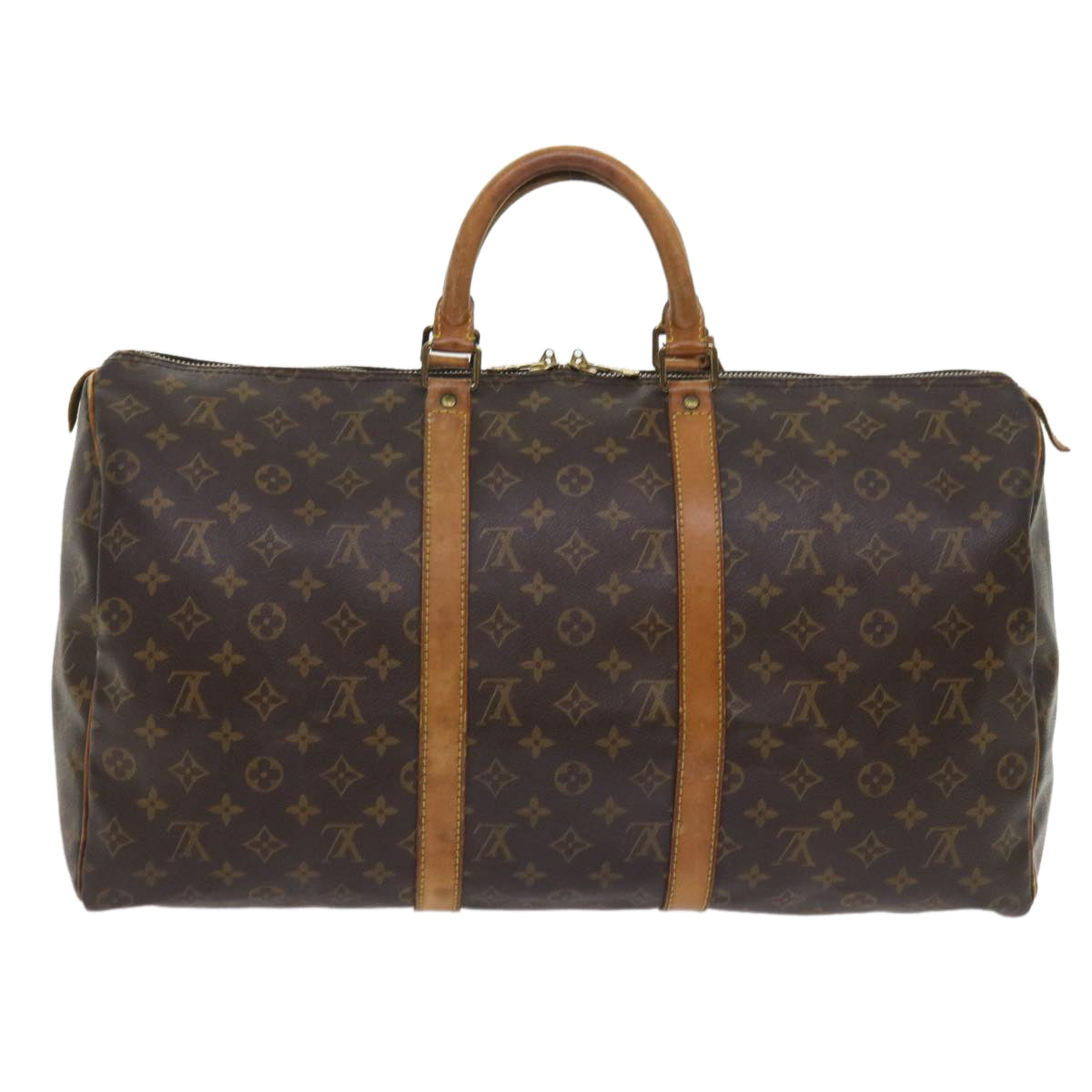 LOUIS VUITTON Monogram Keepall 50 Boston Bag M41426 LV Auth 56253