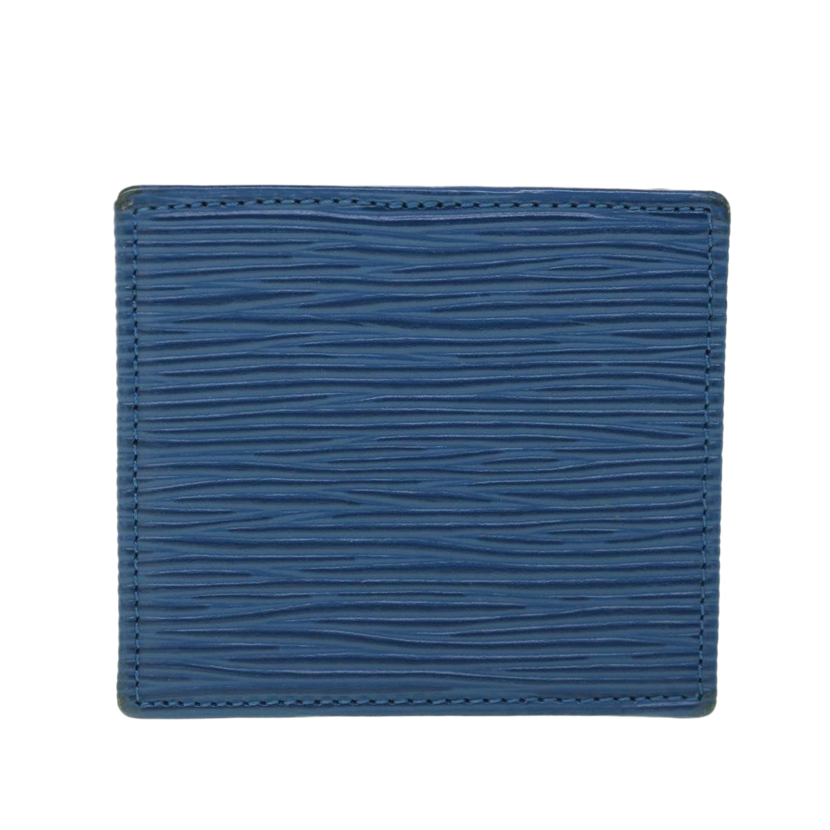 LOUIS VUITTON Epi Porte Monnaie Boite Coin Purse Blue M63695 LV Auth 56335